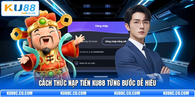 Cách thức nạp tiền KU88 từng bước dễ hiểu