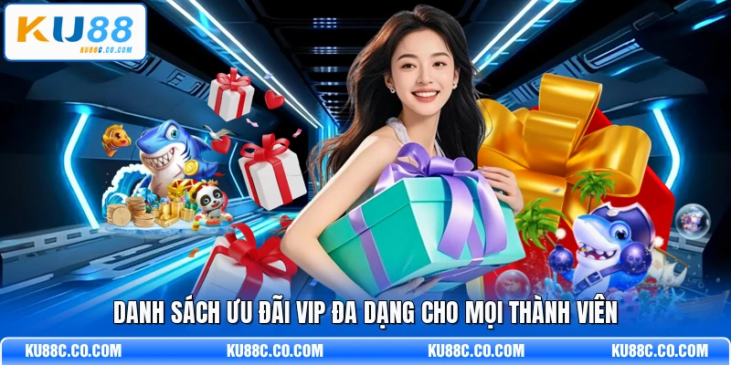 Danh sách ưu đãi VIP đa dạng cho mọi thành viên