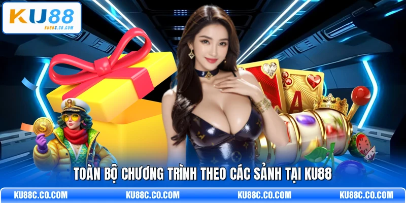 Toàn bộ chương trình theo các sảnh tại KU88